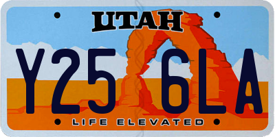 UT license plate Y256LA