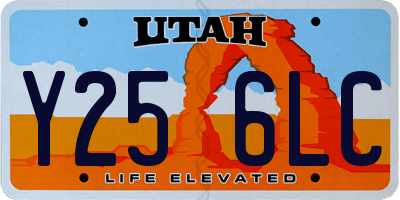 UT license plate Y256LC
