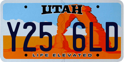 UT license plate Y256LD