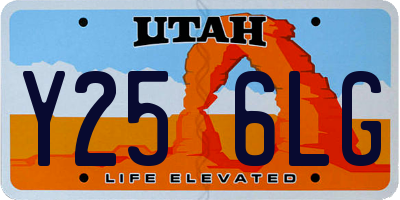 UT license plate Y256LG