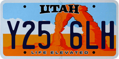 UT license plate Y256LH