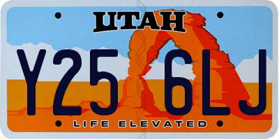 UT license plate Y256LJ