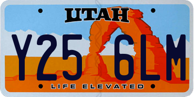 UT license plate Y256LM