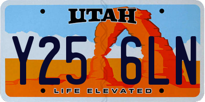 UT license plate Y256LN