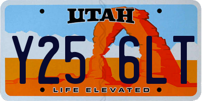 UT license plate Y256LT
