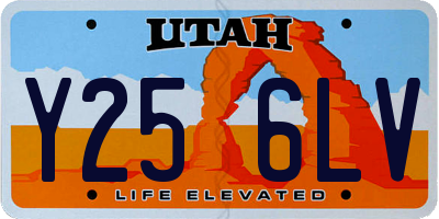 UT license plate Y256LV