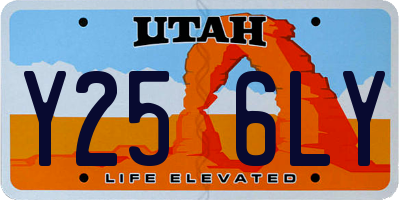 UT license plate Y256LY