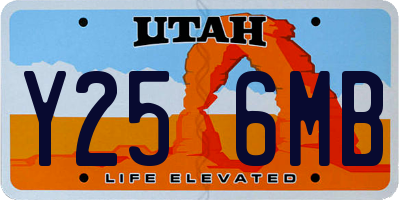 UT license plate Y256MB