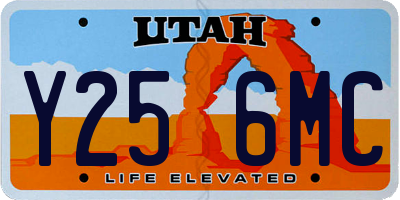 UT license plate Y256MC