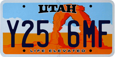 UT license plate Y256MF