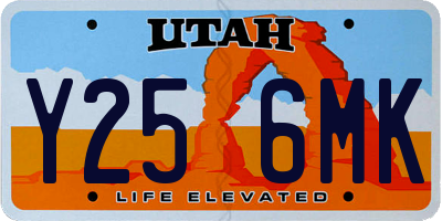 UT license plate Y256MK