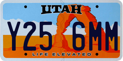 UT license plate Y256MM