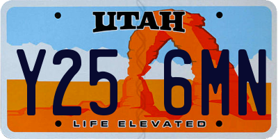 UT license plate Y256MN