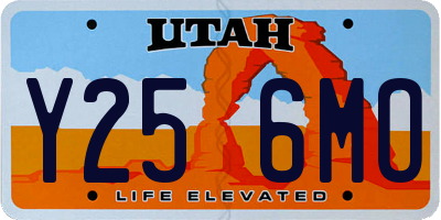 UT license plate Y256MO