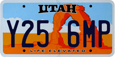 UT license plate Y256MP