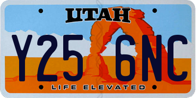 UT license plate Y256NC