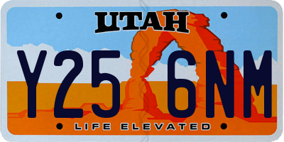 UT license plate Y256NM