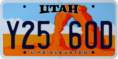 UT license plate Y256OD