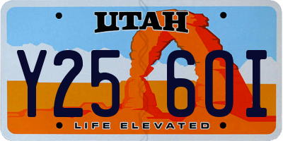 UT license plate Y256OI