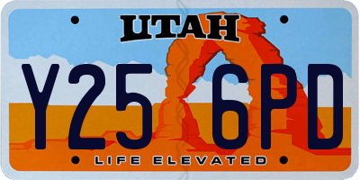 UT license plate Y256PD