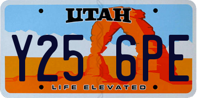 UT license plate Y256PE