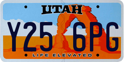 UT license plate Y256PG
