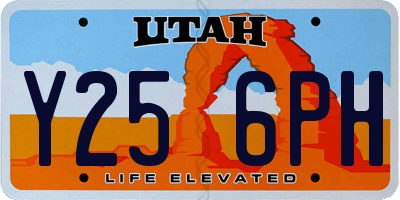 UT license plate Y256PH