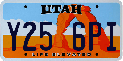 UT license plate Y256PI