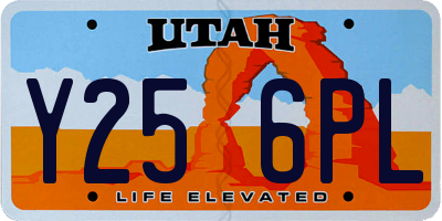 UT license plate Y256PL