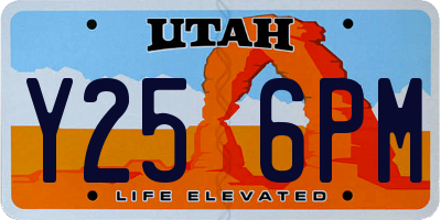 UT license plate Y256PM