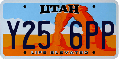 UT license plate Y256PP