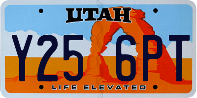 UT license plate Y256PT