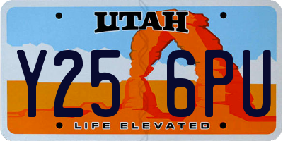 UT license plate Y256PU