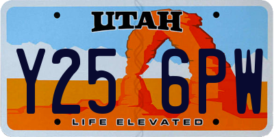 UT license plate Y256PW