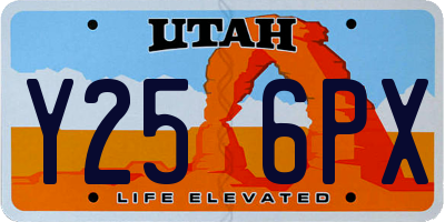 UT license plate Y256PX