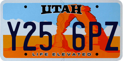 UT license plate Y256PZ