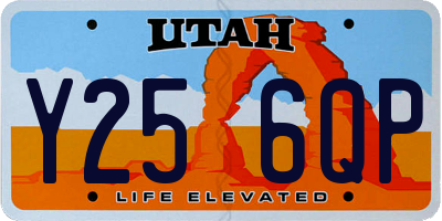 UT license plate Y256QP