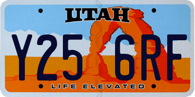 UT license plate Y256RF