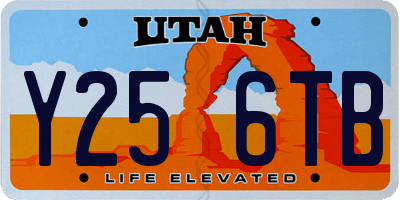 UT license plate Y256TB