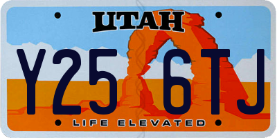UT license plate Y256TJ