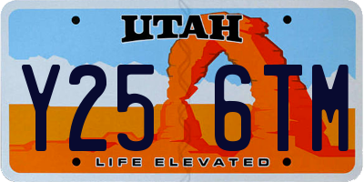UT license plate Y256TM