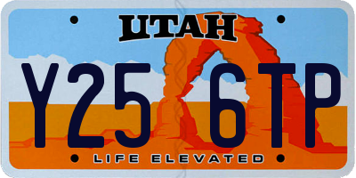 UT license plate Y256TP