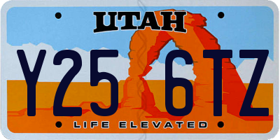 UT license plate Y256TZ