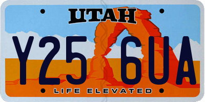 UT license plate Y256UA
