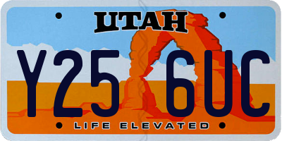 UT license plate Y256UC