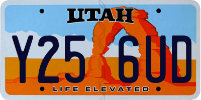 UT license plate Y256UD