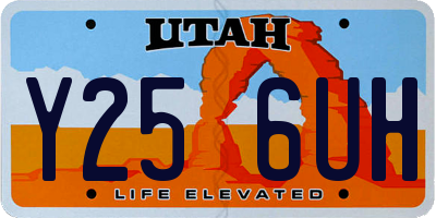 UT license plate Y256UH