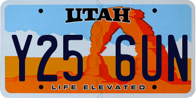UT license plate Y256UN