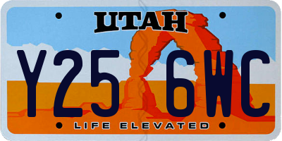 UT license plate Y256WC