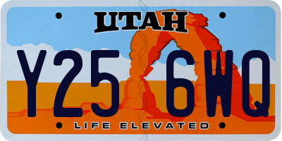 UT license plate Y256WQ